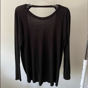 boutique open back long sleeve top